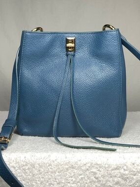 Rebecca Minkoff Blue Leather Crossbody Shoulder Bag